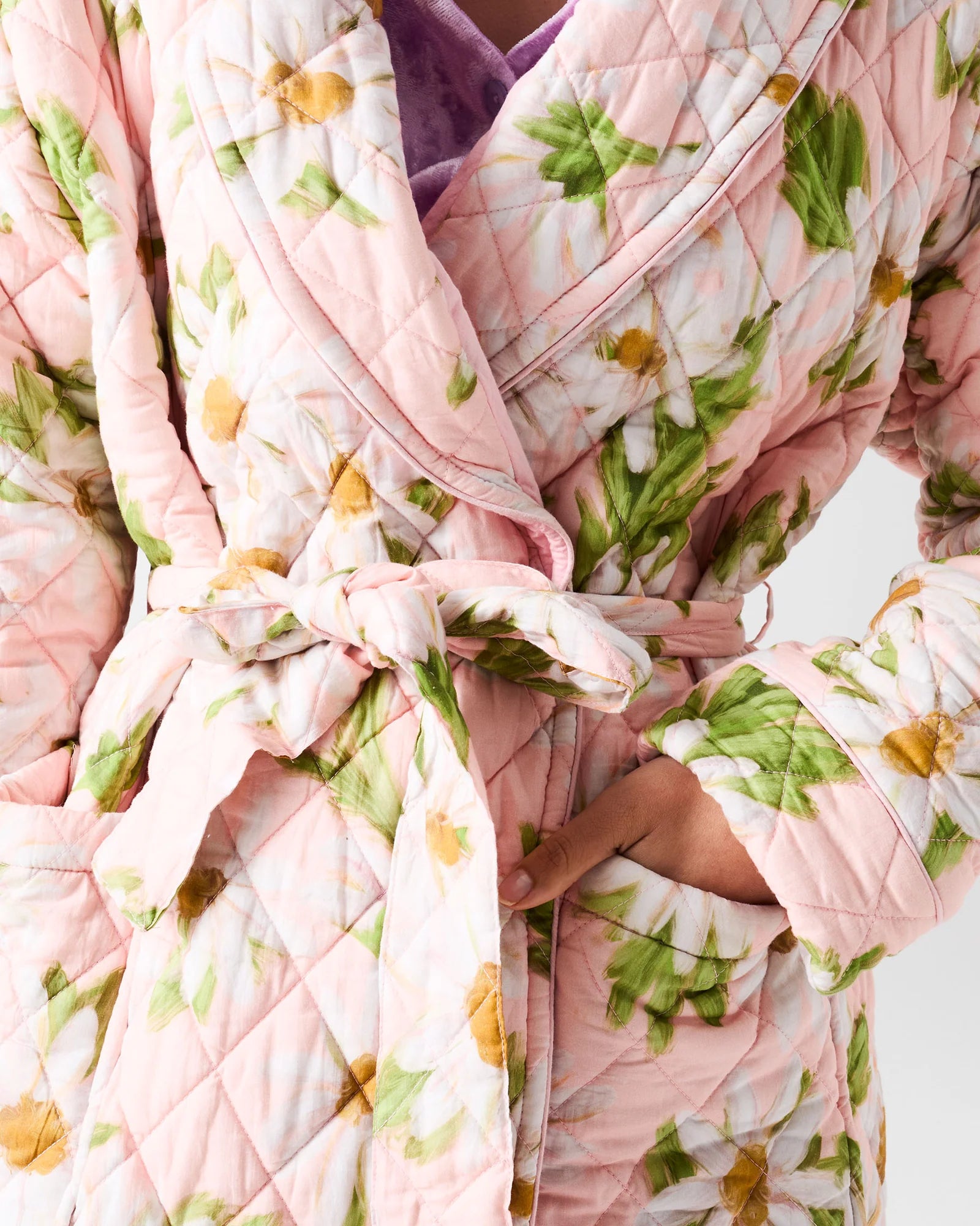 Kip & Co - Sweet Daisy Quilted Cotton Robe - The Ivy Room Adelaide