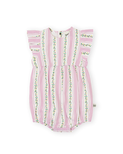 Goldie + Ace - Antique Lani Romper | Stripe Strawberry