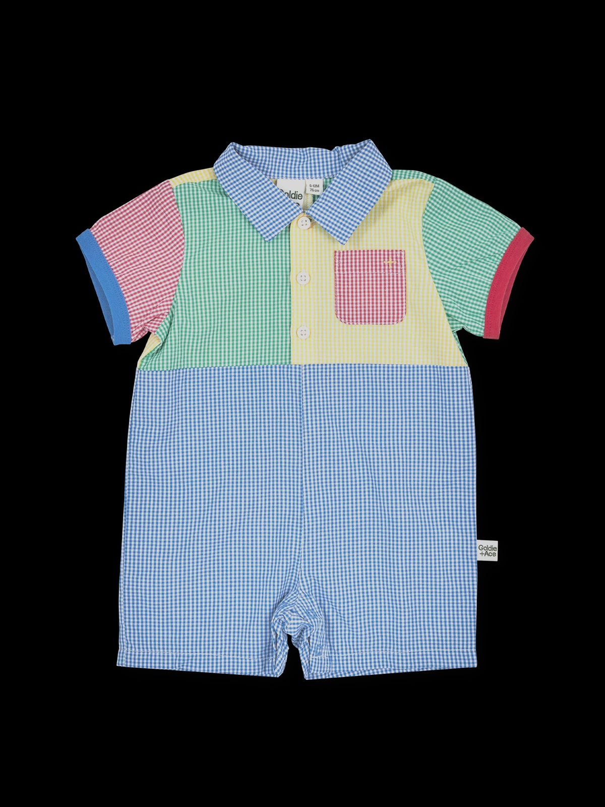 Goldie + Ace - Gingham Colour Block Romper