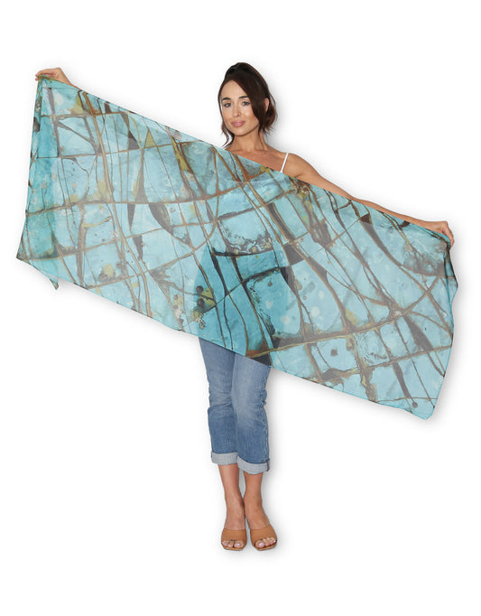 The Artists Label - Viscose Scarf Seaside stone