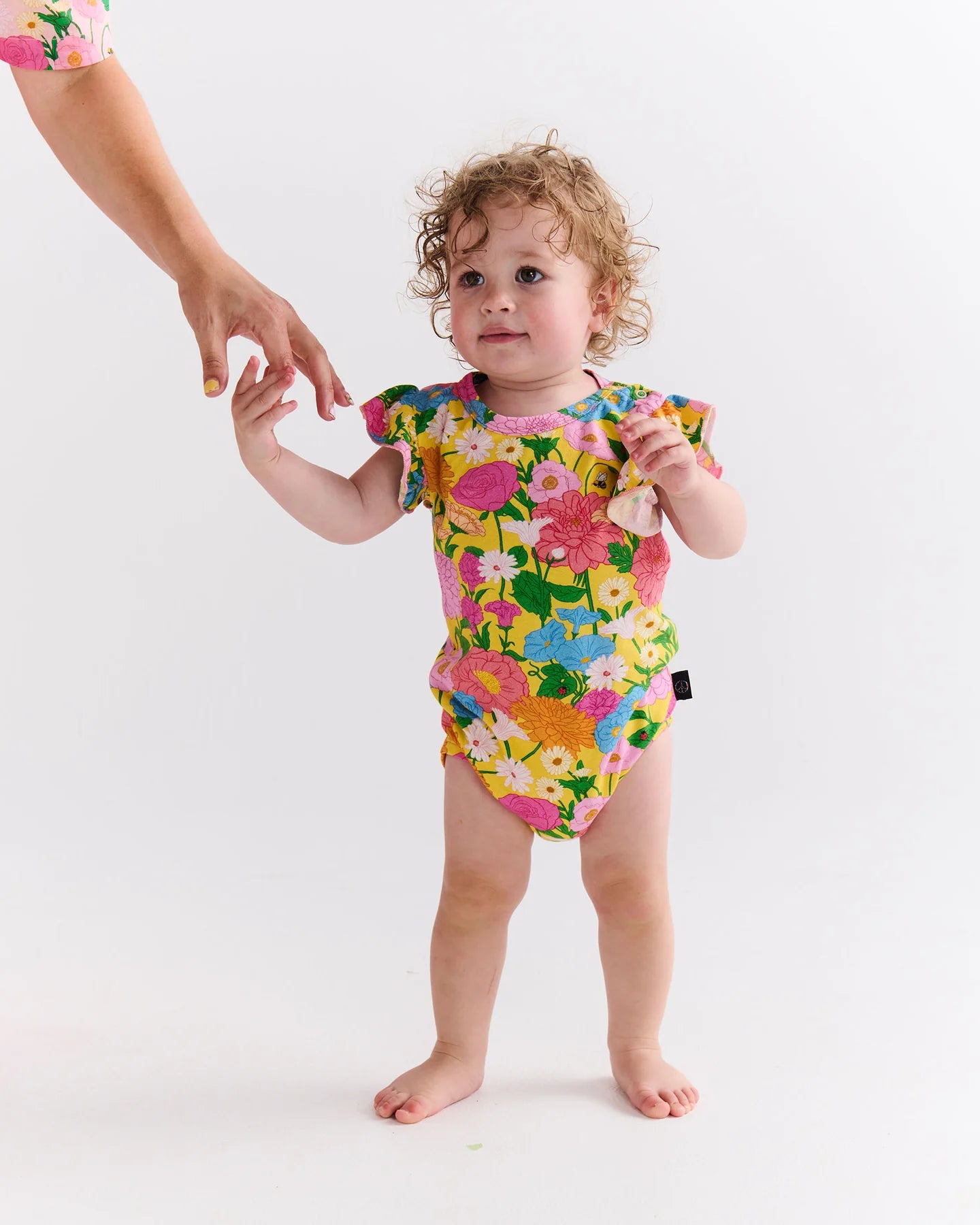 Kip & Co - Follow the Sun Yellow Organic Short Sleeve Romper