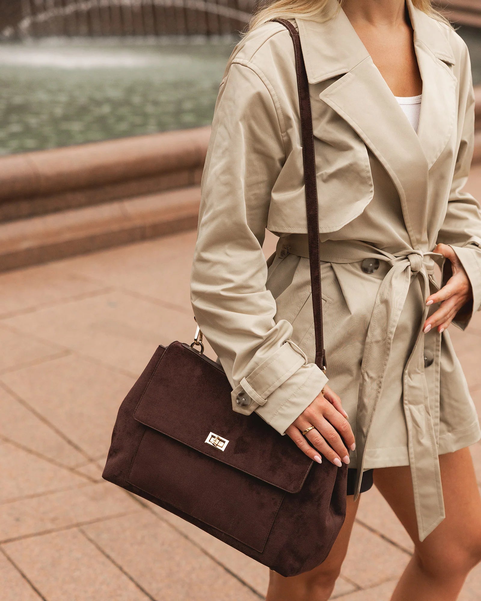 Louenhide - Arden Suedette Bag | Honey - The Ivy Room Adelaide