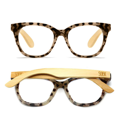 Soek - Lila Grace Ivory Tortoise Wooden Magnifying Blue Light Reader - The Ivy Room Adelaide