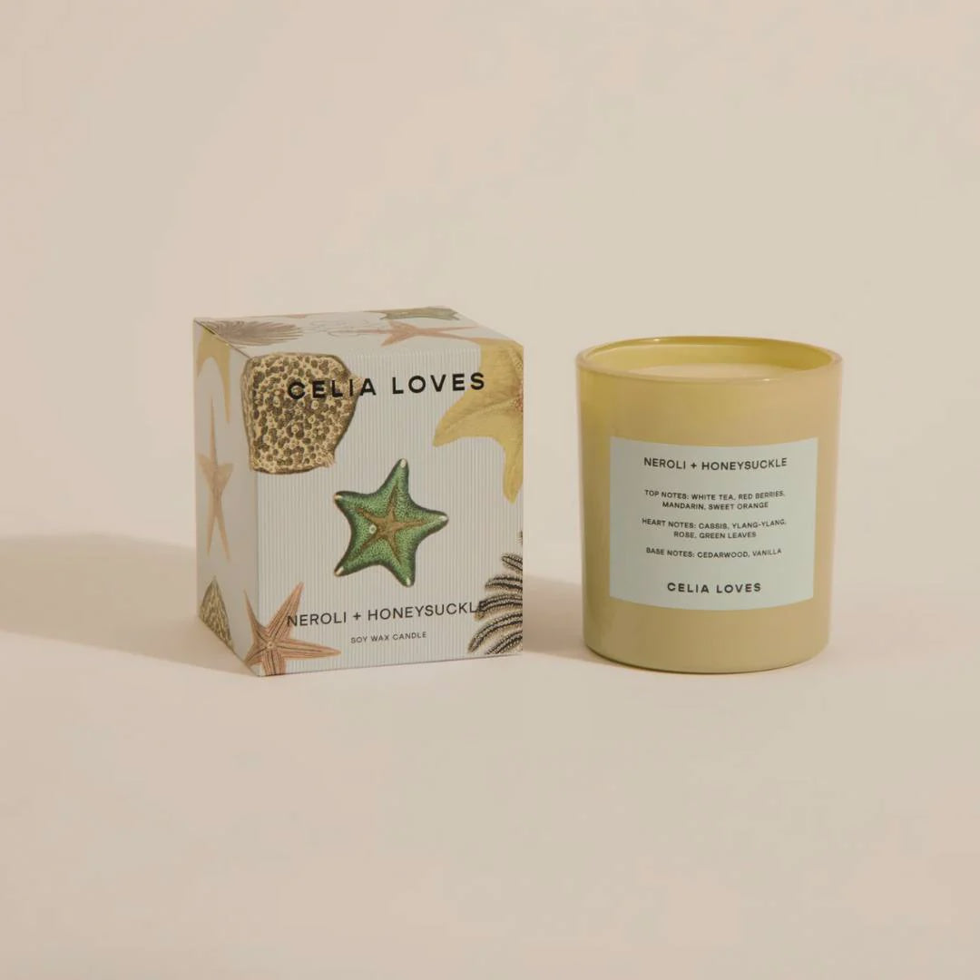 Celia Loves - 80hr Candle | Neroli + Honeysuckle