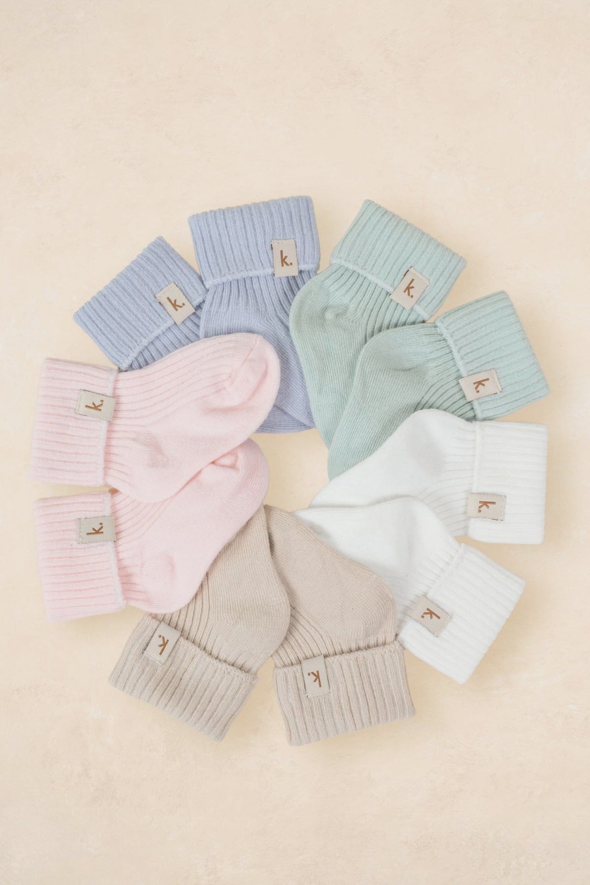Kiin - Cotton Ribbed Baby Socks