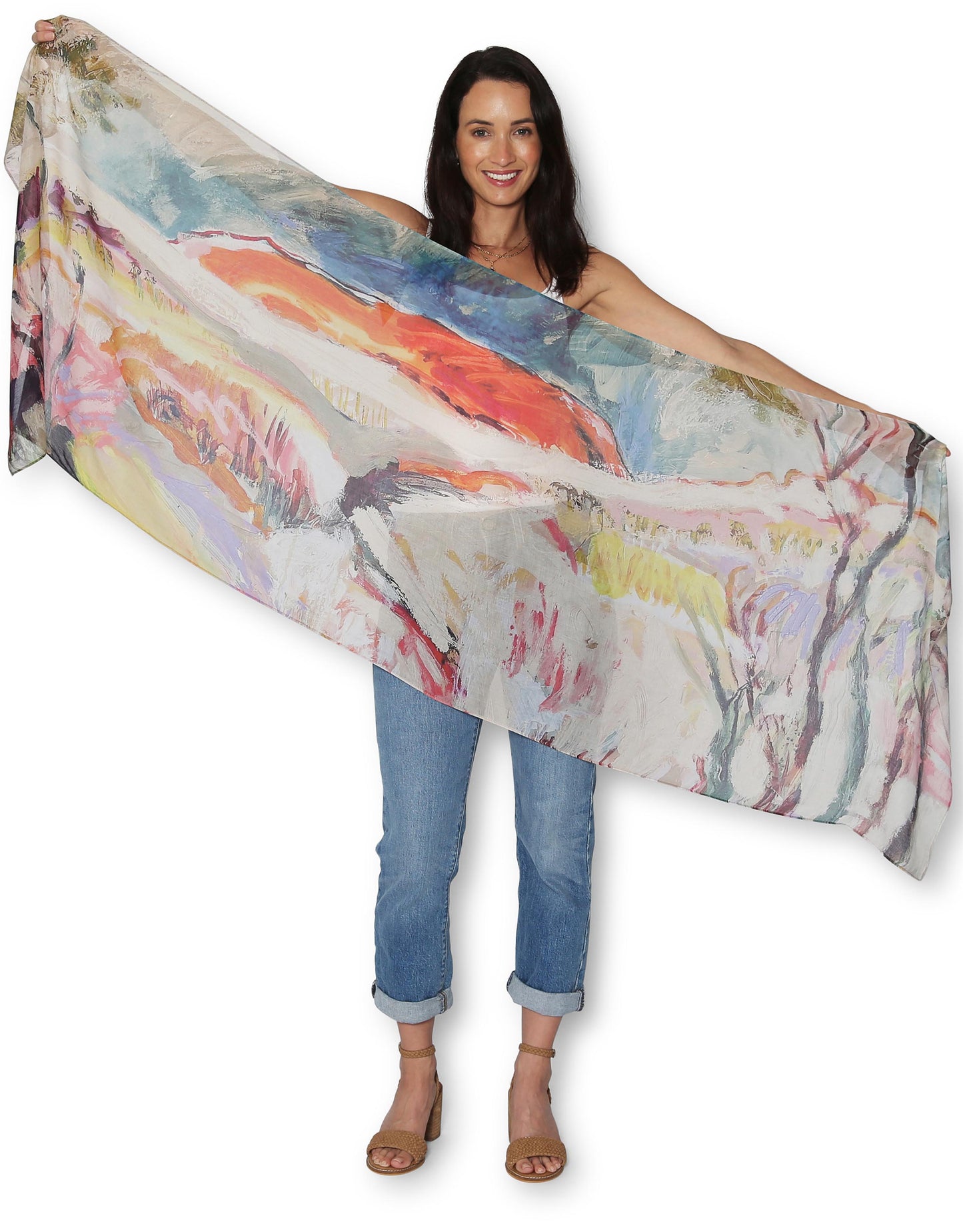 The Artists Label - Viscose Scarf Happy View