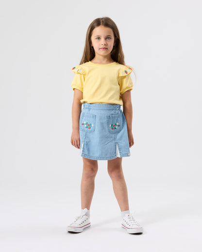Goldie + Ace - Flounce Shoulder Top | Strawberry