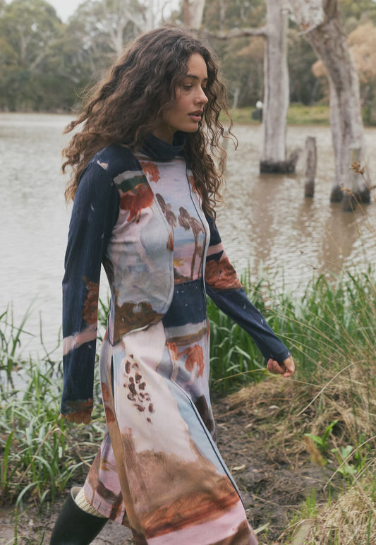 Nancybird - Reyes Dress Night Herons - The Ivy Room Adelaide