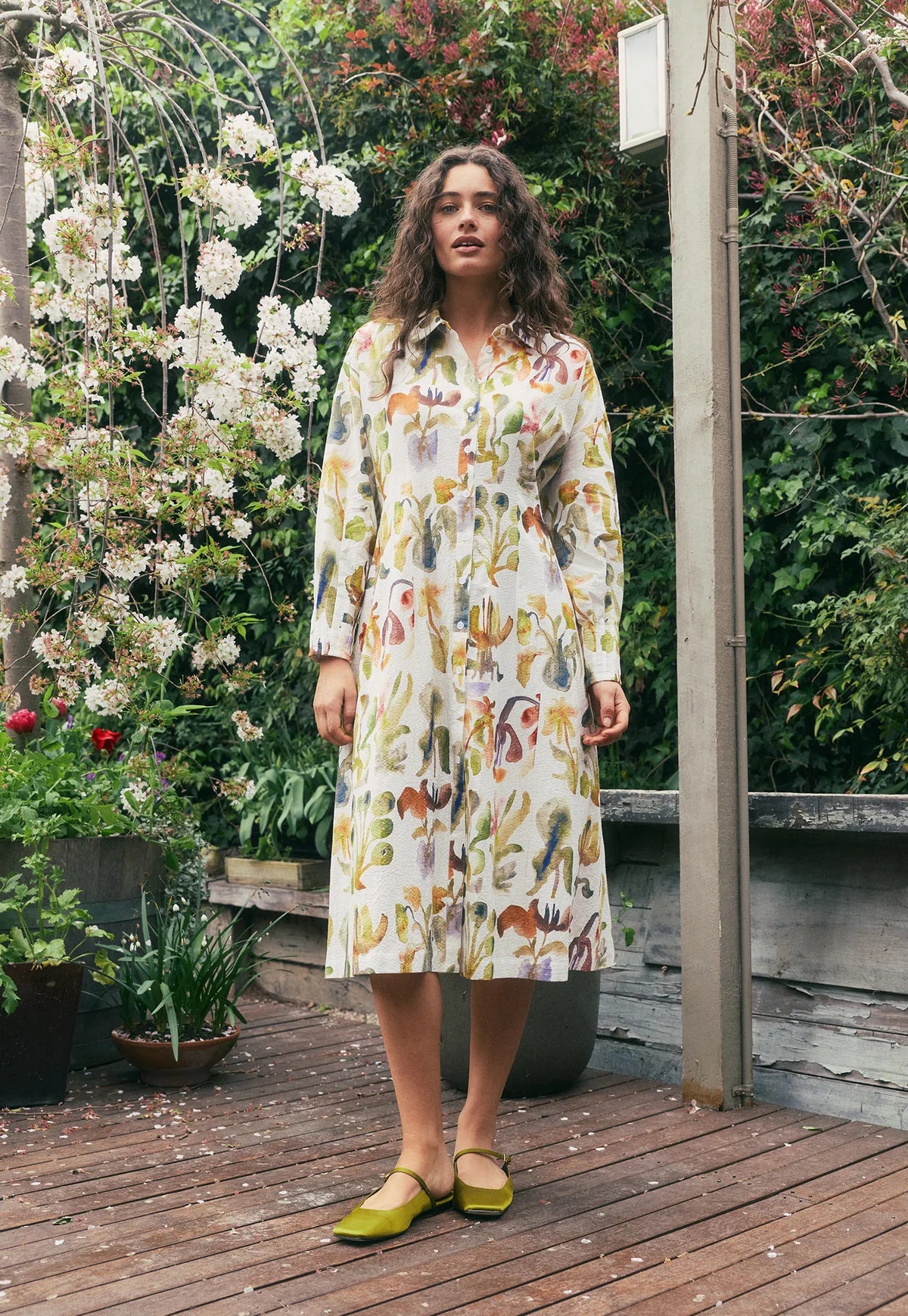 Nancybird - Paloma Dress Watercolour - The Ivy Room Adelaide