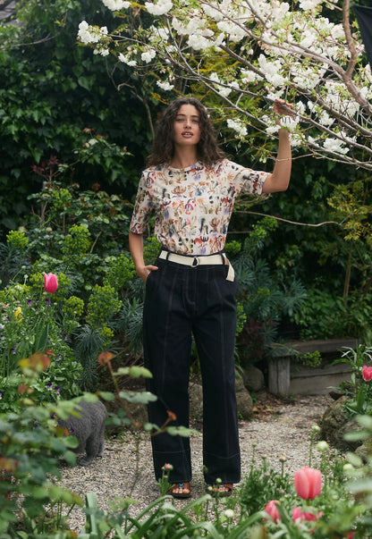 Nancybird  - Bodhi Wide Leg Pant Black - The Ivy Room Adelaide