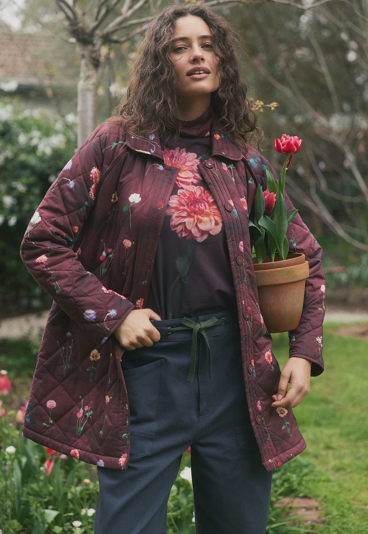 Nancybird - Flora Trench Bloom Tile