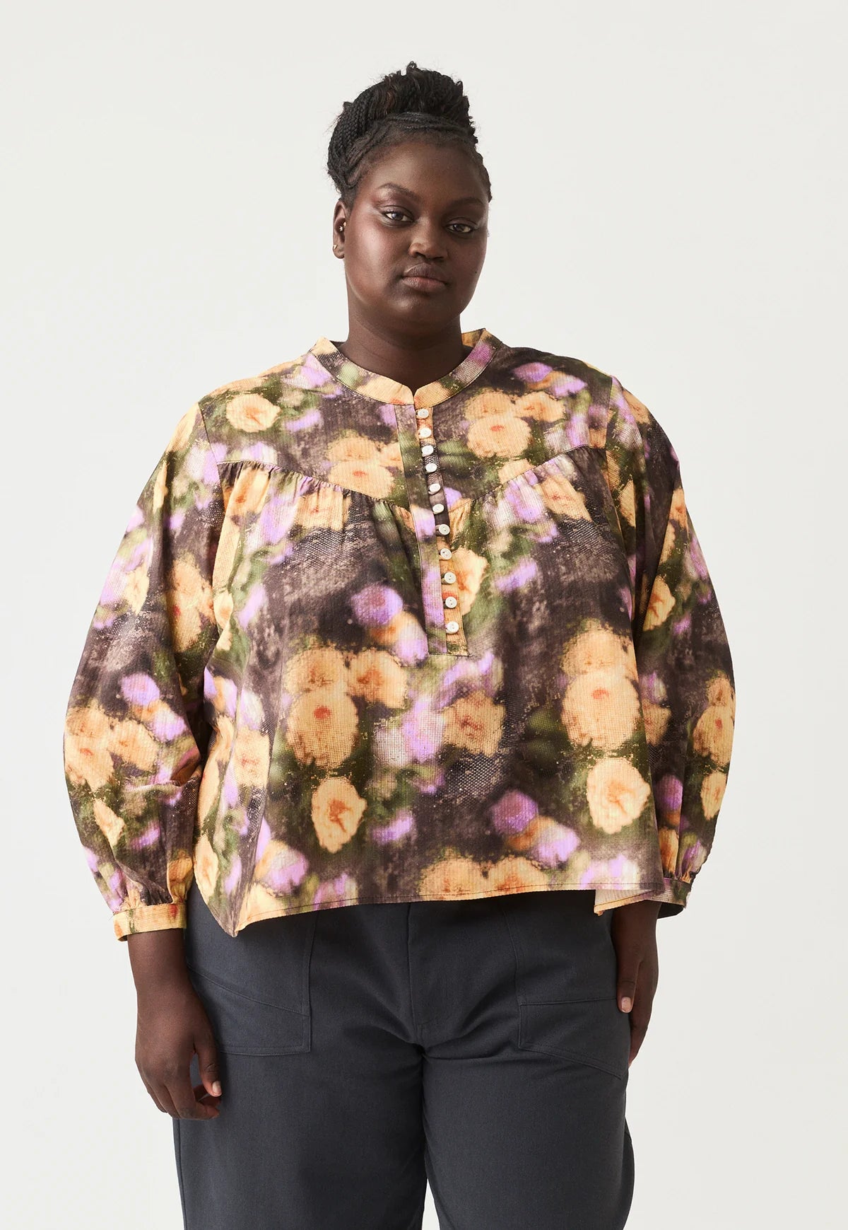 Nancybird - Sierra Blouse Rain Floral