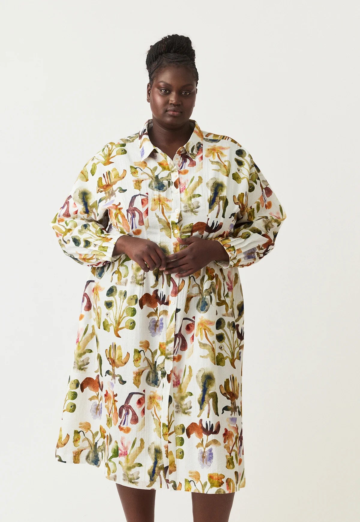 Nancybird - Paloma Dress Watercolour - The Ivy Room Adelaide
