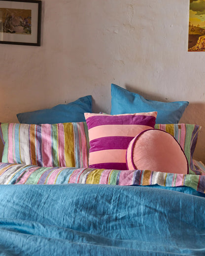 Kip & Co - Plum Jam Velvet Cushion - The Ivy Room Adelaide