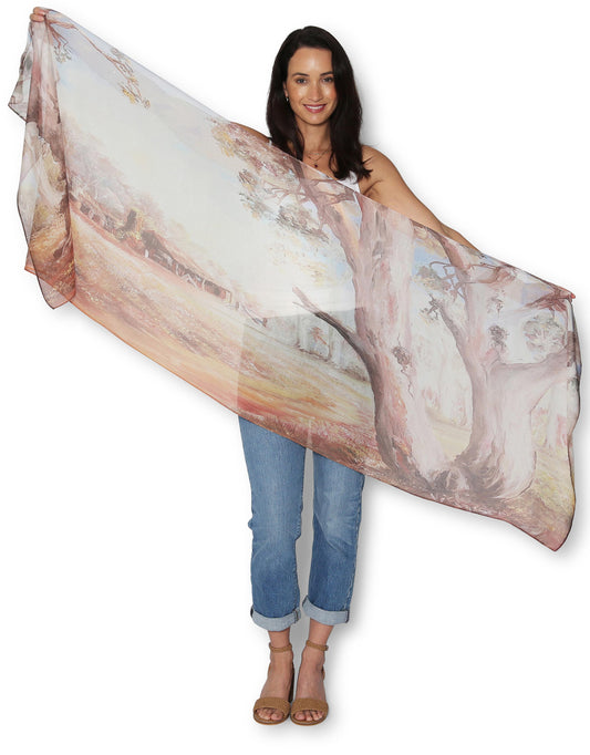 The Artists Label - Viscose Scarf Among the Gum Trees - The Ivy Room Adelaide