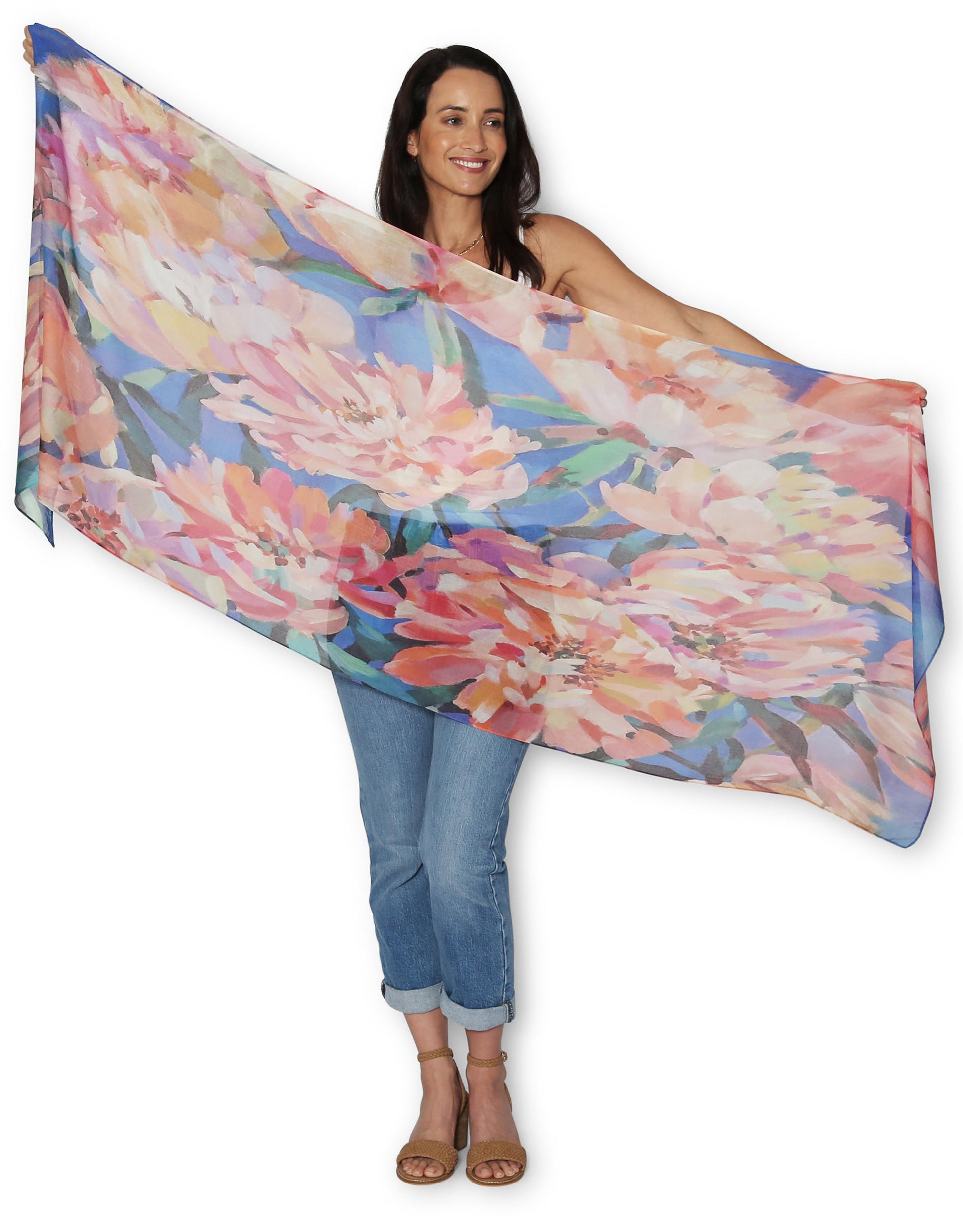 The Artists Label - Viscose Scarf Australian Floral - The Ivy Room Adelaide