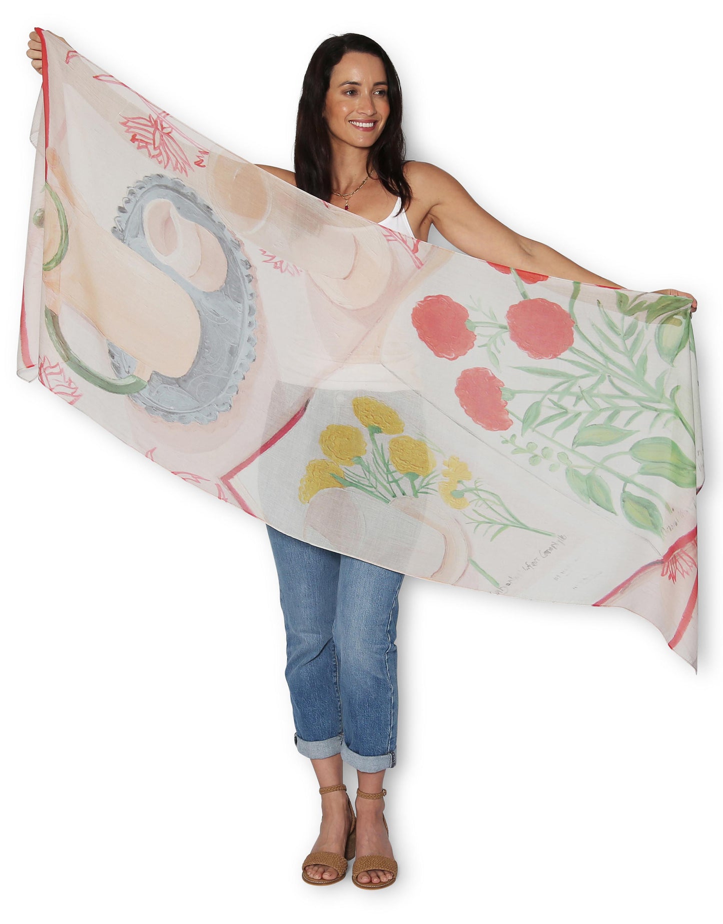 The Artists Label - Viscose Scarf Milky Tea