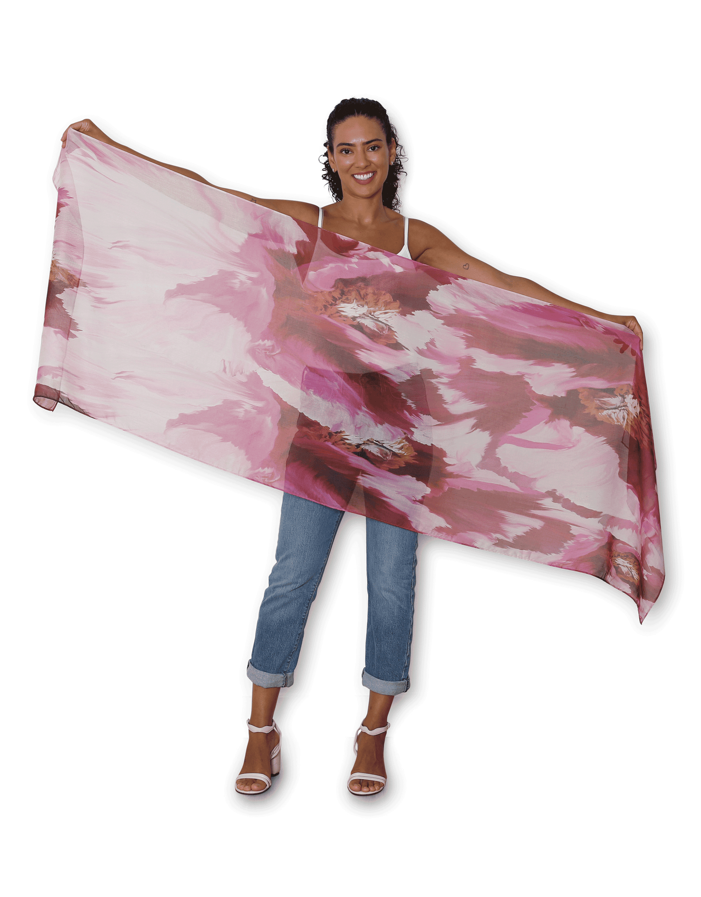 The Artist Label - Viscose Scarf Big Bloom Theory