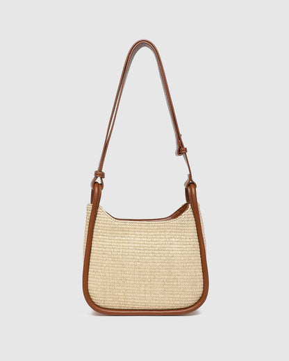Louenhide - Clare Raffia Shoulder Bag