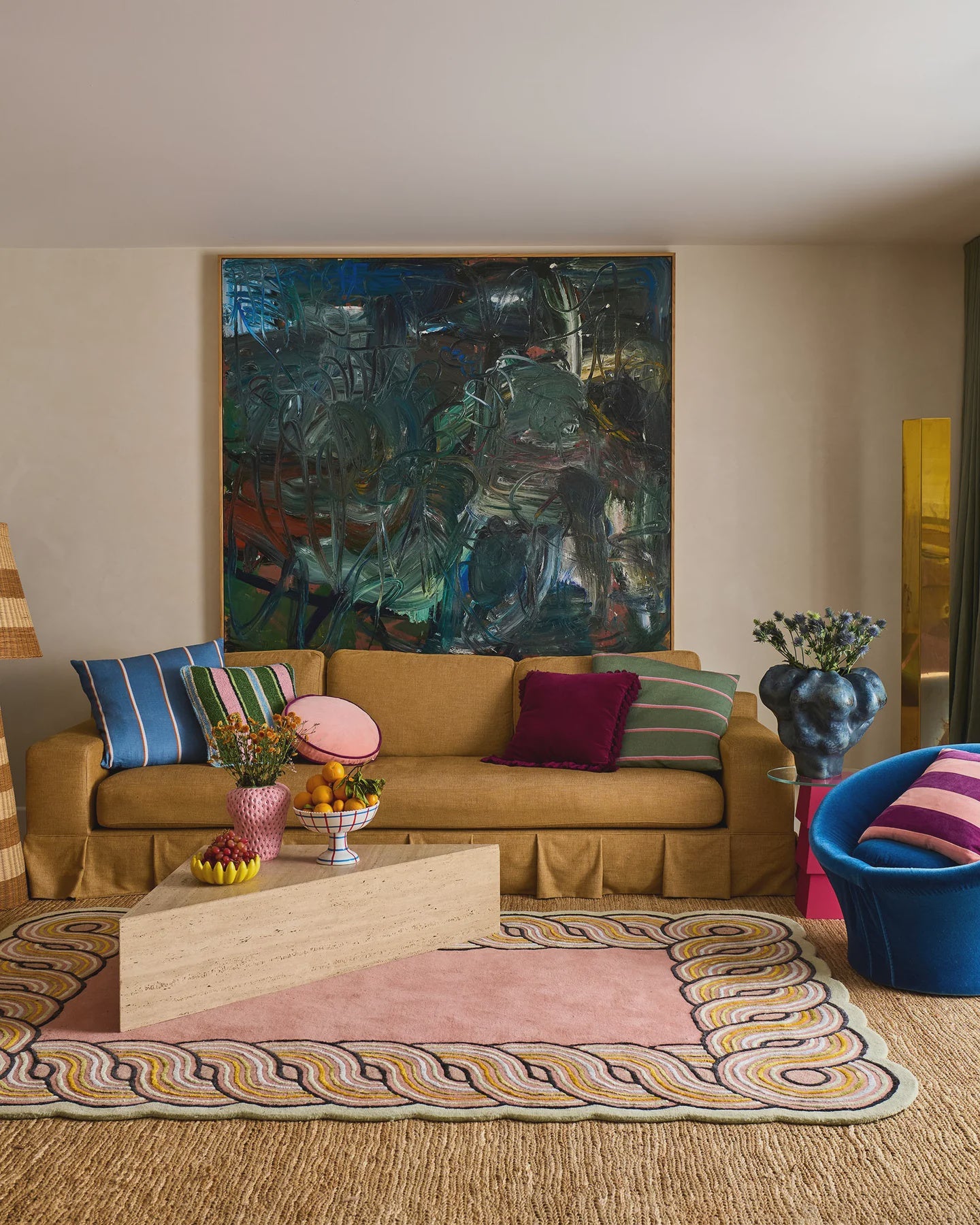 Kip & Co - Stripe Cushion Upholstery Square Cushion - The Ivy Room Adelaide