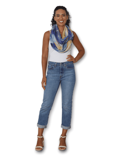 The Artist Label - Viscose Scarf A Sea of Roses - The Ivy Room Adelaide