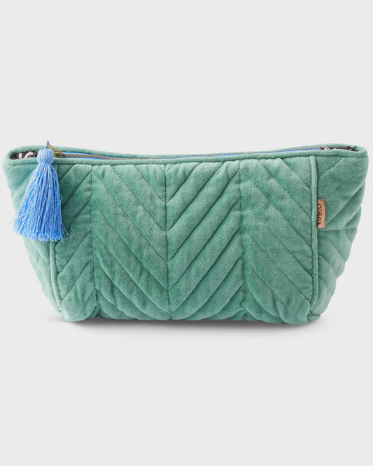 Kip & Co - Seabed Velvet Toiletry Bag - The Ivy Room Adelaide