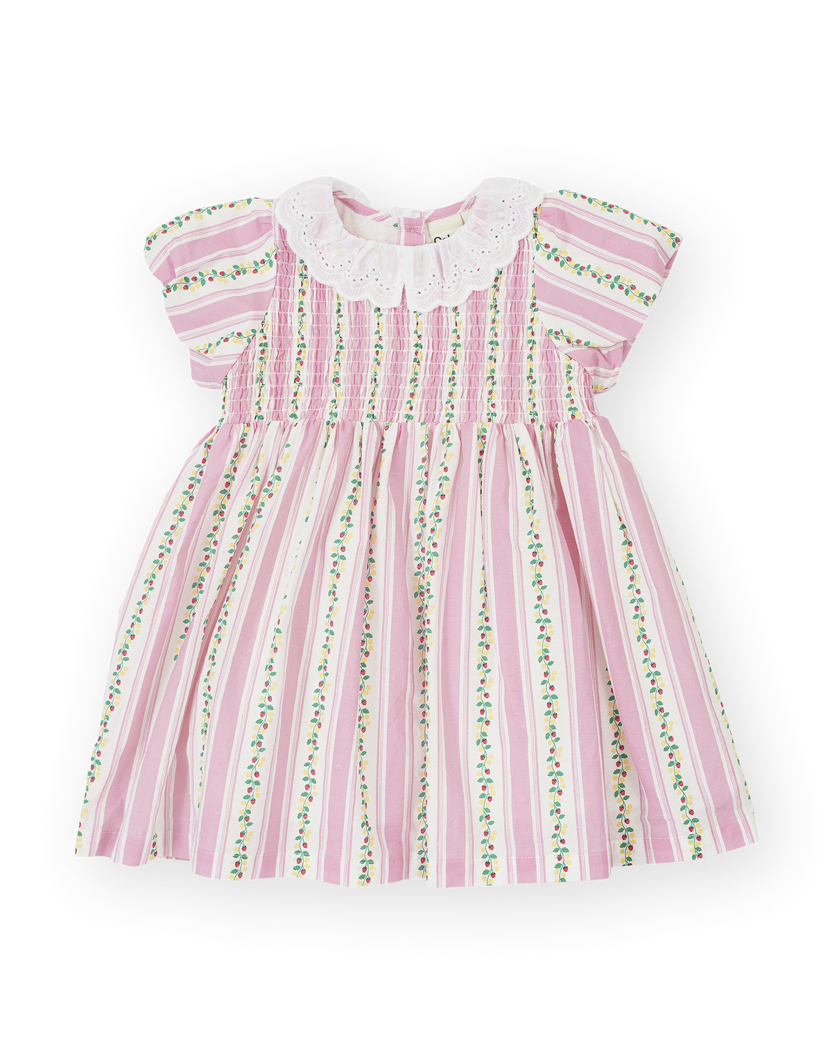 Goldie + Ace - Antique Smocked Dress | Stripe Strawberry