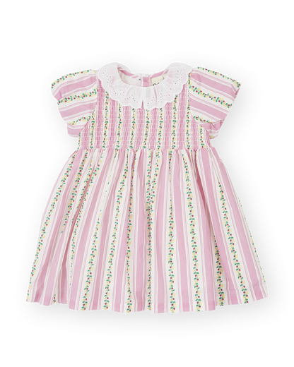 Goldie + Ace - Antique Smocked Dress | Stripe Strawberry