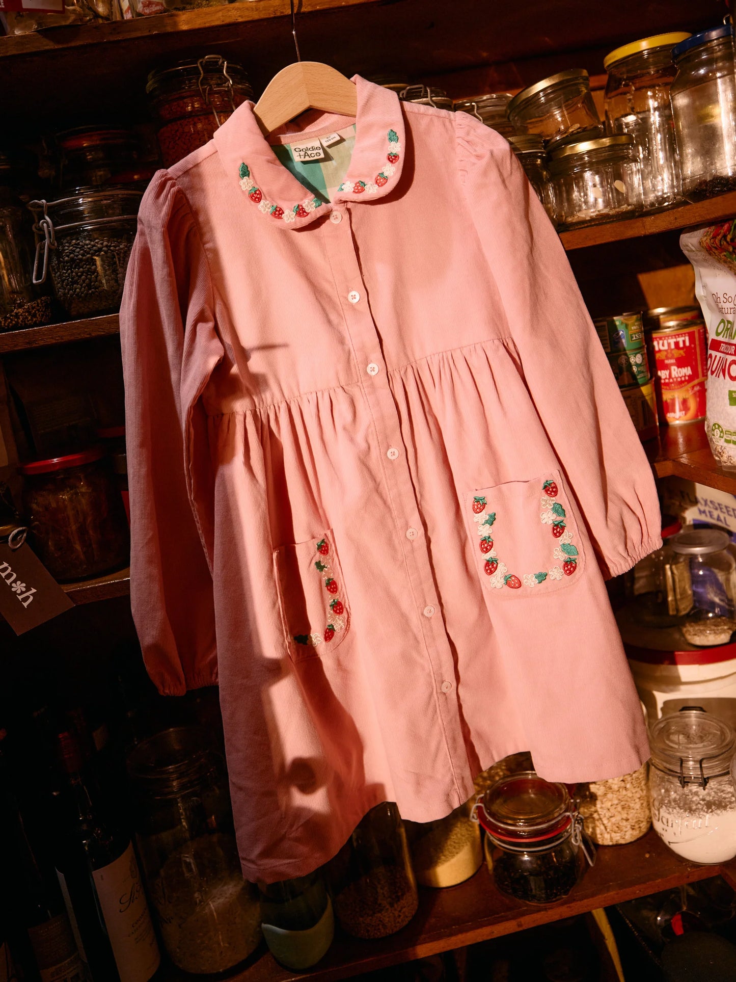 Goldie + Ace - Wild Strawberry Corduroy Dress