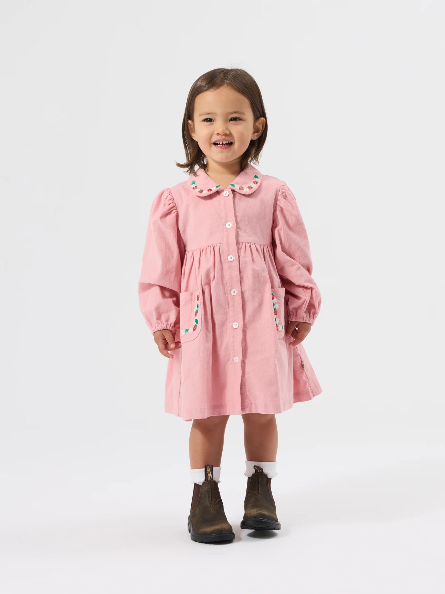 Goldie + Ace - Wild Strawberry Corduroy Dress