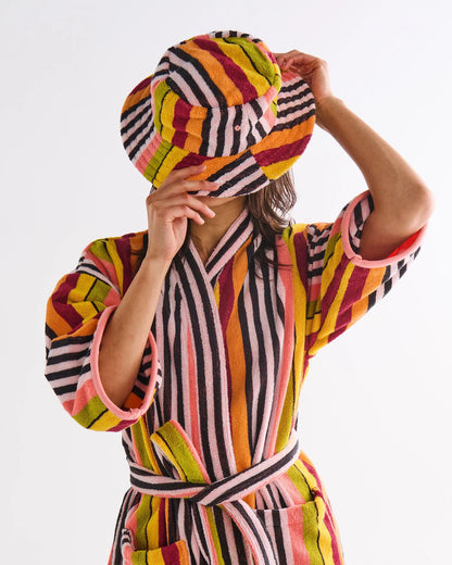 Kip & Co - Casablanca Stripe Terry Mini Robe