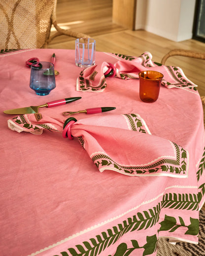 Kip & Co - Flower Chain Embroidered 4P Napkin Set