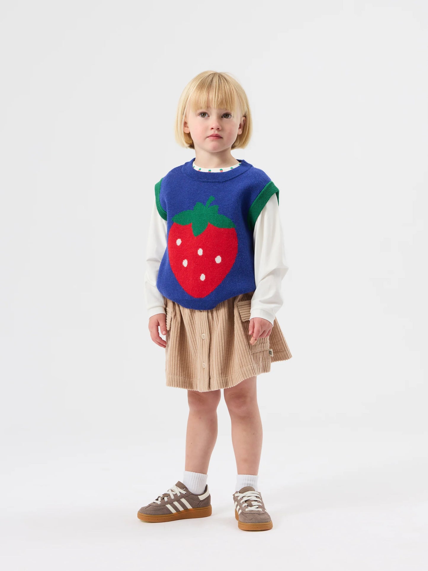 Goldie + Ace - Jumbo Strawberry Knit Vest