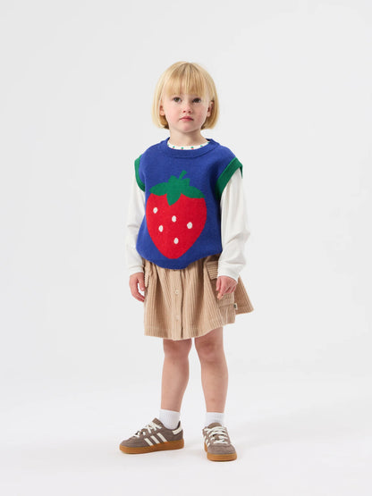 Goldie + Ace - Jumbo Strawberry Knit Vest