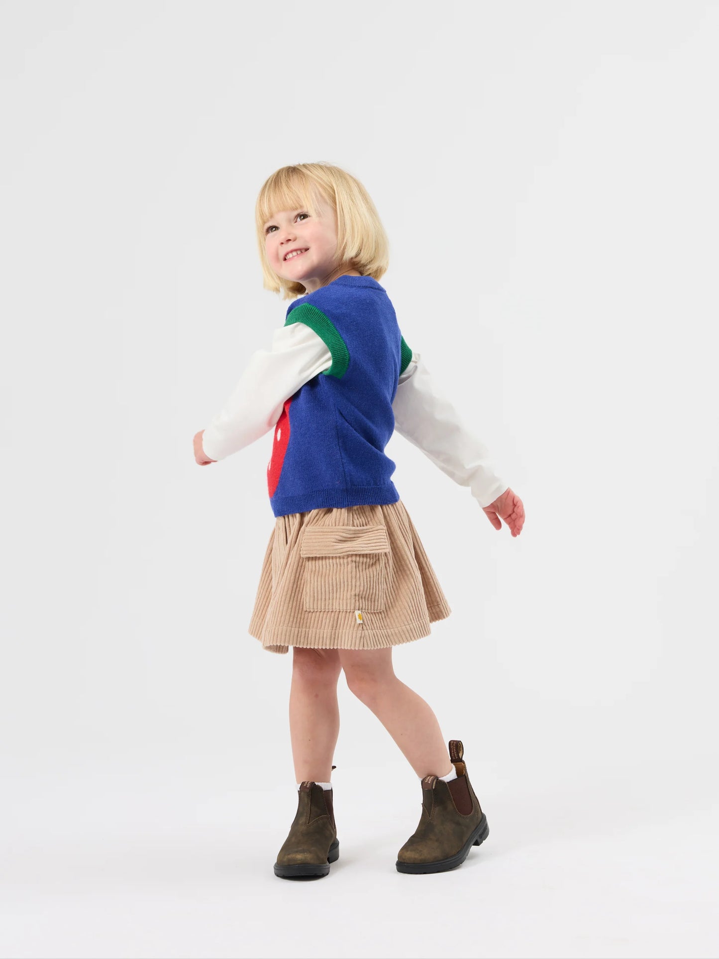 Goldie + Ace - Jumbo Strawberry Knit Vest