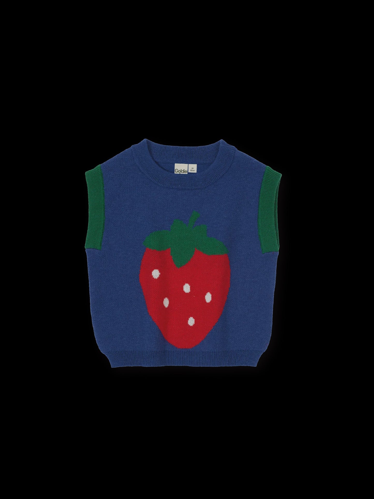 Goldie + Ace - Jumbo Strawberry Knit Vest