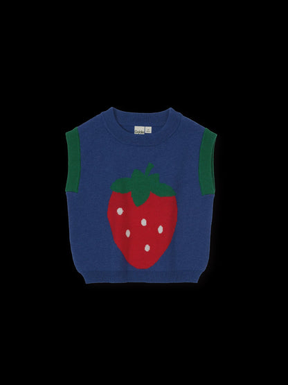 Goldie + Ace - Jumbo Strawberry Knit Vest