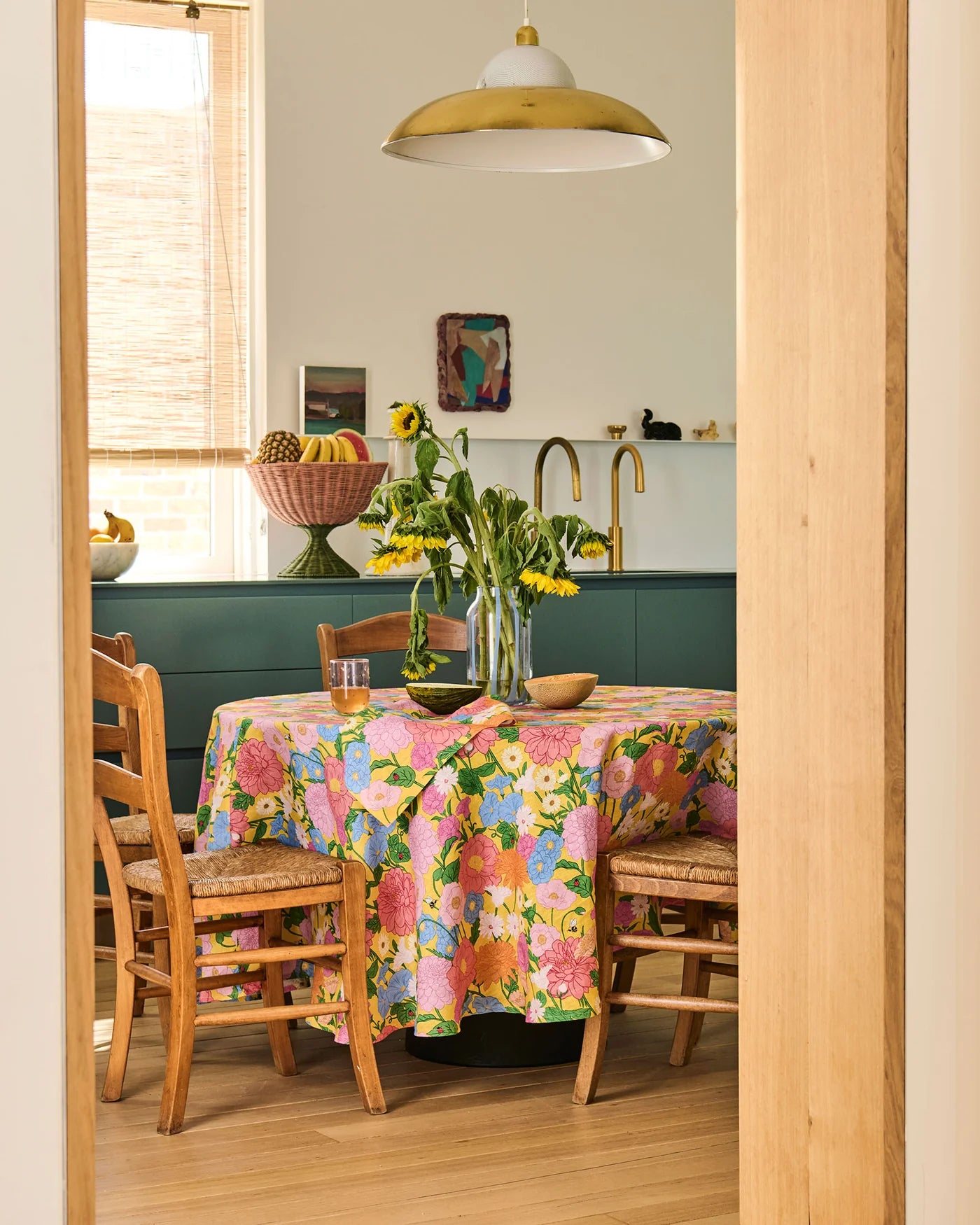 Kip & Co - Follow the Sun Yellow Tablecloth