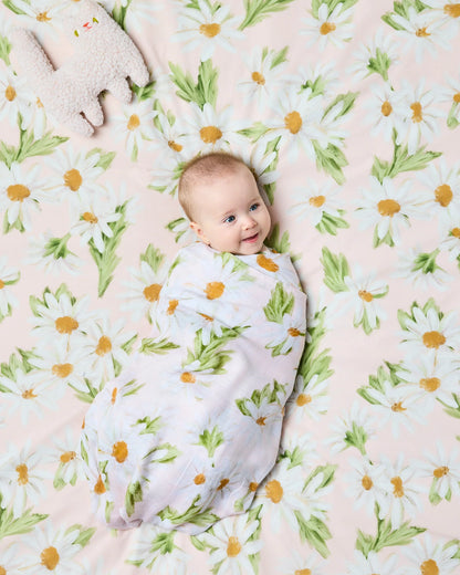 Kip & Co - Sweet Daisy Bamboo Swaddle - The Ivy Room Adelaide