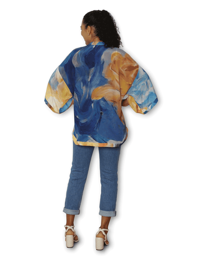 The Artist Label - Silk Kimono A Sea of Roses - The Ivy Room Adelaide