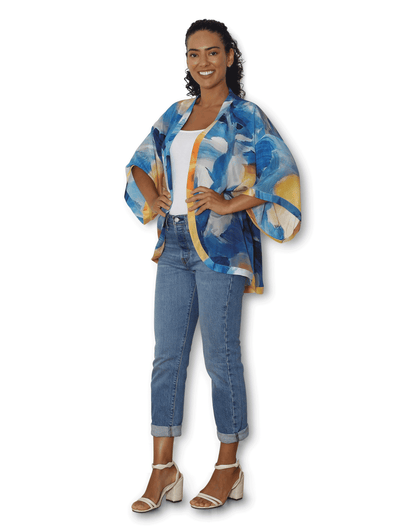 The Artist Label - Silk Kimono A Sea of Roses - The Ivy Room Adelaide