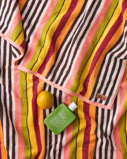 Kip & Co - Casablanca Stripe Terry Beach Towel