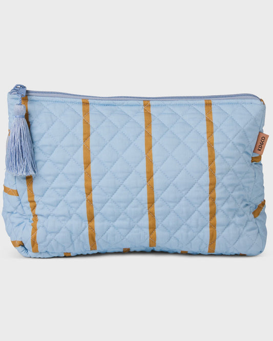 Kip & Co - Como Stripe Quilted Cotton Toiletry Purse