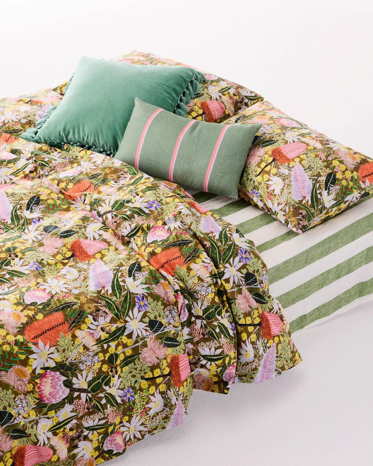 Kip & Co - Stripe Cushion Upholstery Rectangle Cushio - The Ivy Room Adelaide