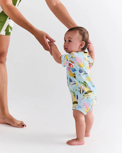 Kip & Co - Reef Life Organic Short Sleeve Romper