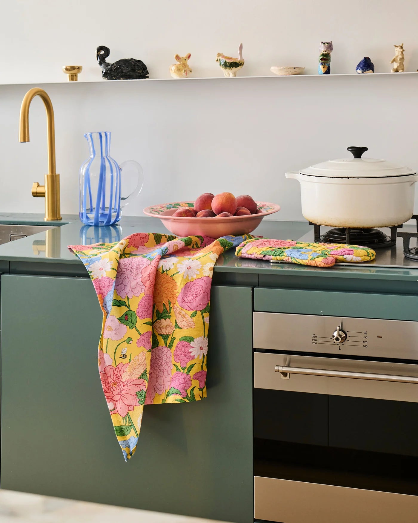 Kip & Co - Follow the Sun Yellow Tea Towel