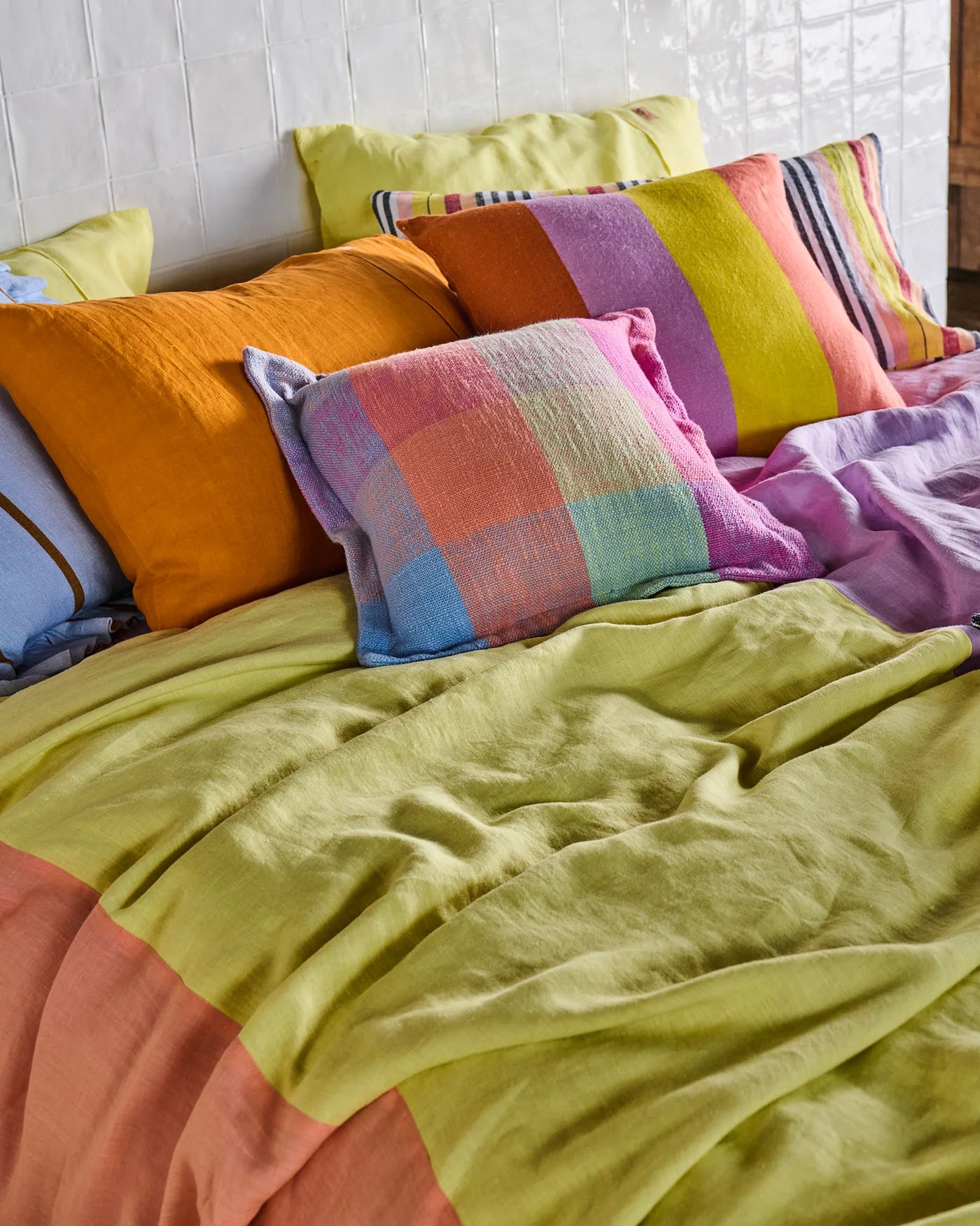 Kip & Co - Ponza Tartan Woven Cushion