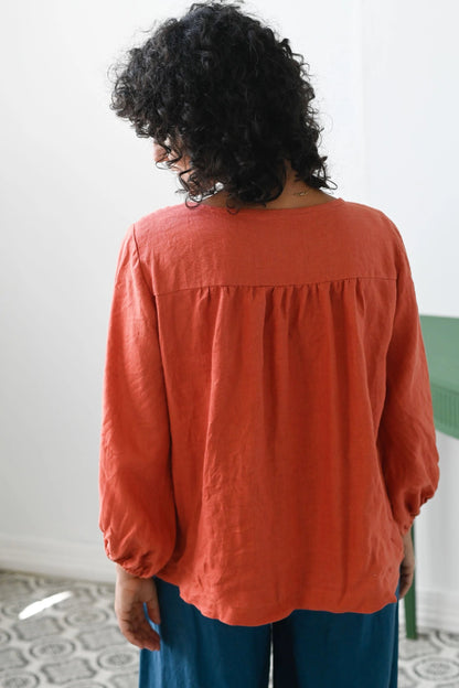 Lazybones - Amelia Top / Burnt Orange
