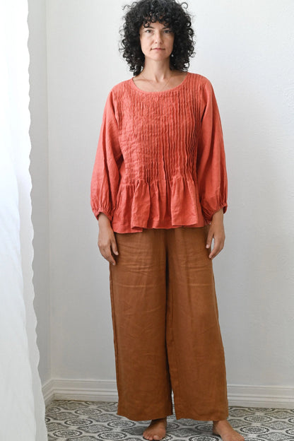 Lazybones - Amelia Top / Burnt Orange