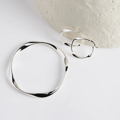 Najo - Garden of Eden Hoop Silver - The Ivy Room Adelaide